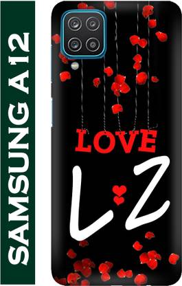 FULLYIDEA Back Cover for SAMSUNG Galaxy A12, Letter L, Alphabet L, Name L, Letter L With Z, L Love Z
