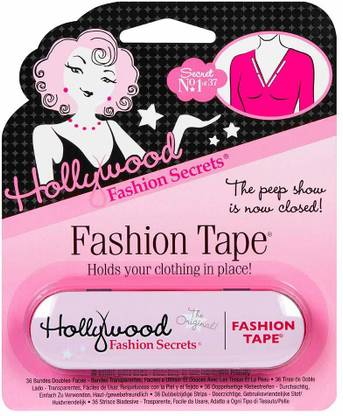 Hollywood Fashion Secrets Tape Double Stick Strips 36 Count Reusable Lingerie Fashion Tape
