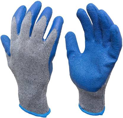 MSE Reusable Mechanical Work Anti-Cut Resistant Latex Crinkle Coated Nylon Safety Wet and Dry Glove Set