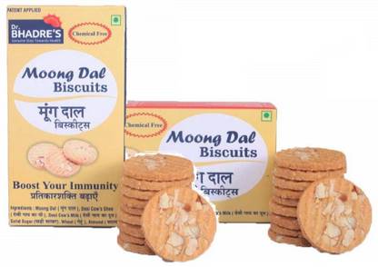 Dr. BHADRE'S 400gm Combo Biscuit|Moong Digestive Biscuit for Kids|Delicious Biscuits Multi Grain Biscuit