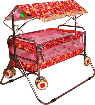 Childfun C-22 3/4 Pipe Baby Cradle Stroller & Net Hood 8 Wheel PU Tyre Bassinet