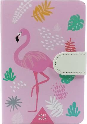 Toy Jumble Pink Color Journal Notebook Diary with Magnetic Buckle Mini Notebook Ruled 144 Pages