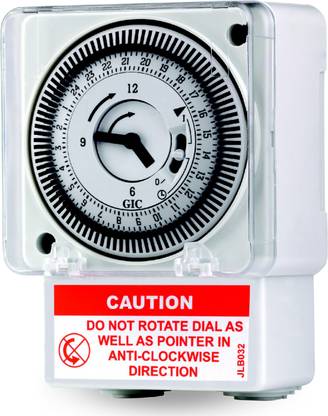 Divinext Quartz Analog Daily Timer Switch 240 VAC Base/DIN Mounting QT GIC Analogue Programmable Electronic Timer Switch