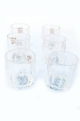 JAMM (Pack of 6) Crystal Clear Shot Glass 80 ML for Vodka/Wine/Full JAR SODA (Set of 6) Glass Set Wine Glass