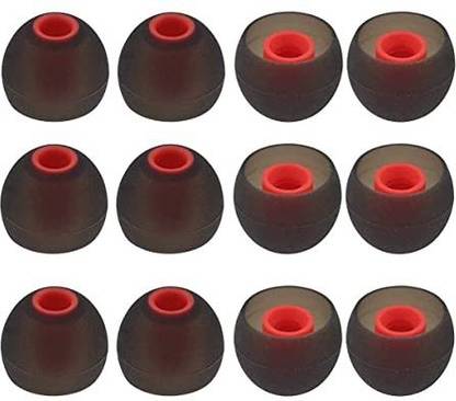 TGTOK HANEFREE_TIPS_(10PCS)_BLK_RED In The Ear Headphone Cushion