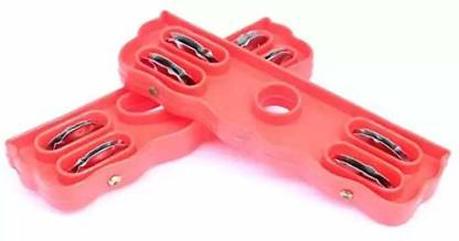 Khushi Musicals PLASTIC KHADTAL IN {MULTI COLOURS} Kartal Instrument