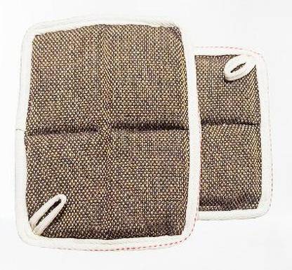 heat resistent hot pot holder Grey Cotton Kitchen Linen Set