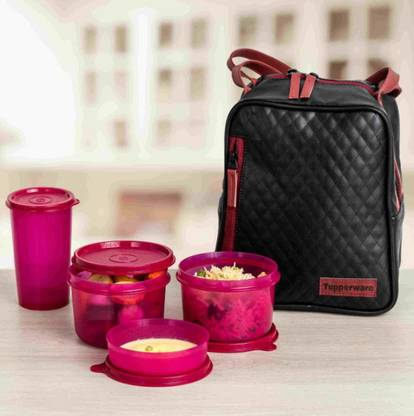 TUPPERWARE ELEGANT LUNCH 4 Containers Lunch Box