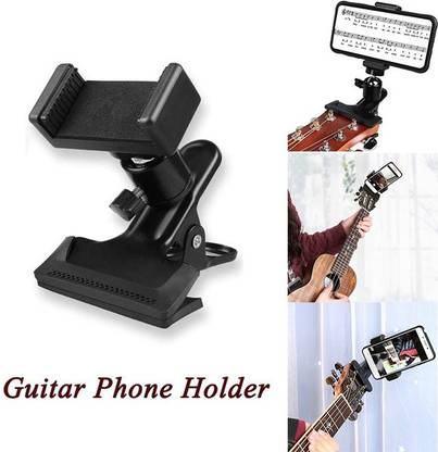 ADZOY Guitar Head Mobile Holder 360 Degree Rotatable Metal Mobile Holder