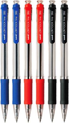 uni-ball Lacknock Fine 0.7 mm Red, Blue, Black Ball Pen
