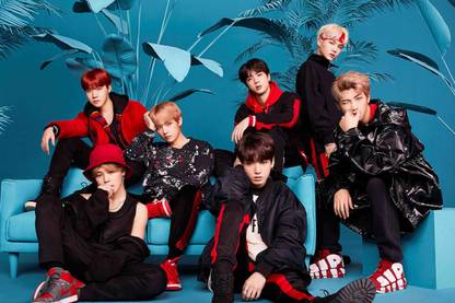 Poster BTS Music Band Members Paper Print Large Poster Large Poster (36 X 24 Inch, Multicolour) Fine Art Print