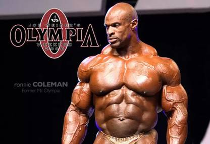Poster Ronnie Coleman Body Building ser-11 Wall Poster (300 Gsm Matte Paper, 13 X 19 Inch, Multicolour) Fine Art Print