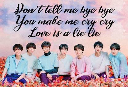 Poster BTS Music Dashing Pic And Quote For Home And Office Wall Poster (300 Gsm Matte Paper, 13 X 19 Inch, Multicolour) Fine Art Print