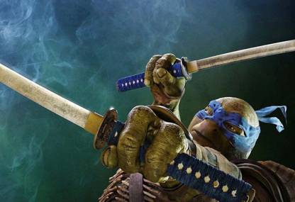 Poster Coolpose Teenage Mutant Ninja Turtle Large Poster (36 X 24 Inch, Multicolour) Fine Art Print
