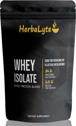 HERBALYTE 100% Whey Protein Isolate Supplement Powder (S726) Advanced Whey Protein