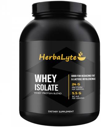 HERBALYTE 100% Whey Protein Isolate Supplement Powder (S281) Advanced Whey Protein