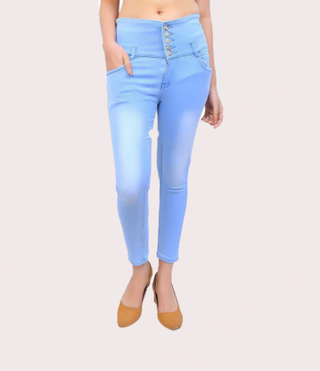 Buy Women Light Blue Jeans online at 