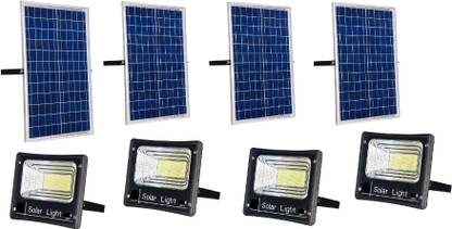 Falconpro21 25w IP67 Waterproof with Remote Control Solar Flood Light [pack of 4] Solar Light Set