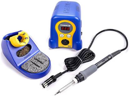 Global Sphere Hakko FX888D-23BY Digital Soldering Station FX-888D FX-888 (Blue and Yellow) 80 W Temperature Controlled