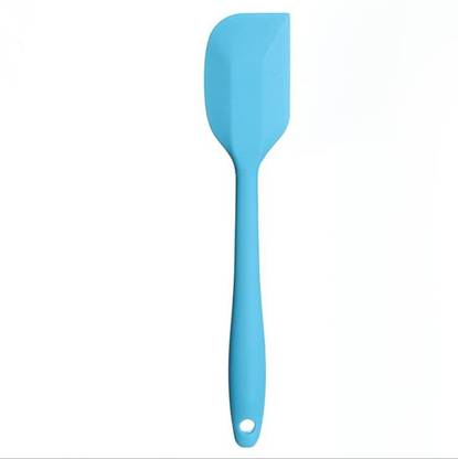 BARETAIL Full Body Silicon Spatula 28cm Blue Colour Pack of 1 Mixing Spatula