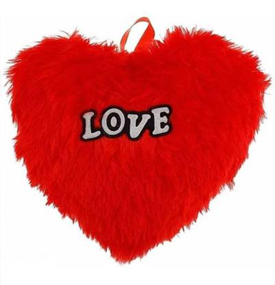 Cyrus TOYS red Heart Soft Shape Pillow Microfiber Soft Toys ( Pack of 1) Red  - 12 inch