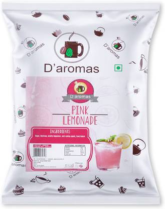 D'aromas Pink Lemonade Ice Tea 500g, Instant Premix Ice Tea Powder, Summer Drink Assorted Tea Pouch