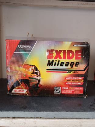 EXIDE MILEAGE MLDIN66 66 Ah Battery for Car