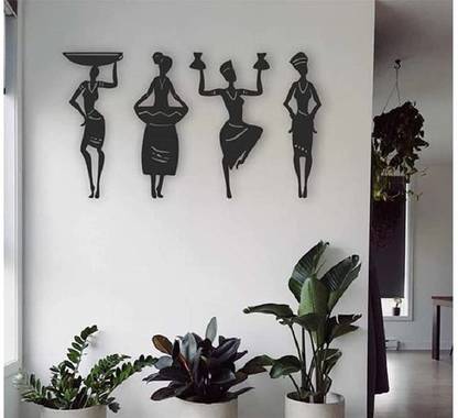 Luvkushcart Tribal women Art Pack of 4
