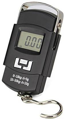 PENADIA Portable Electronic Scale Digital LCD Pocket Weighing Hanging Scale For Home, Office & Travel Luggage Weighing Scale (Black) Weighing Scale