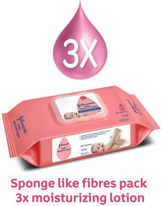 JOHNSON'S baby skincare - 72 wipes