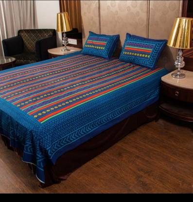 259 TC Cotton Double Floral Bedsheet