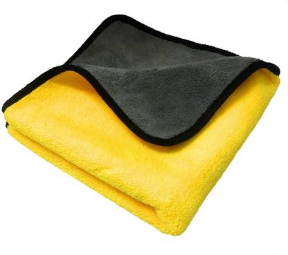 Utkarsh 40 x 40cm Size Thick & Soft Dual Sided Wet & Dry Microfiber Towel Cleaning Cloth Wet and Dry Cotton Cleaning Cloth