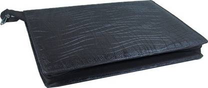 Essart PU Leather Expandable File Folder with zipp closure