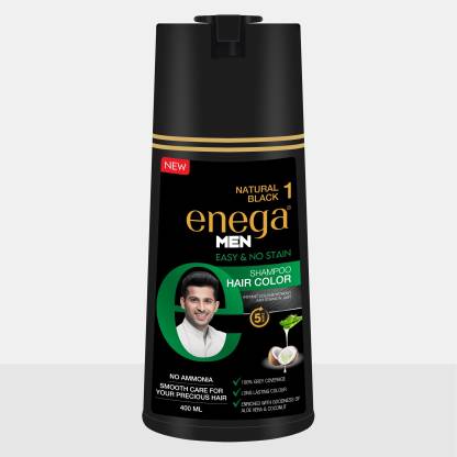 enega Shampoo Hair Color , Natural Black