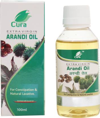 Cura Castor oil / Arandi Oil (100ml.) Pack of 5 Hair Oil