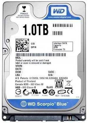 WD Blue 1 TB Laptop Internal Hard Disk Drive (HDD) (WD10JPVT/WD10JPVX