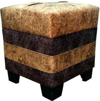 JNCRAFTS Fabric Cube Ottoman