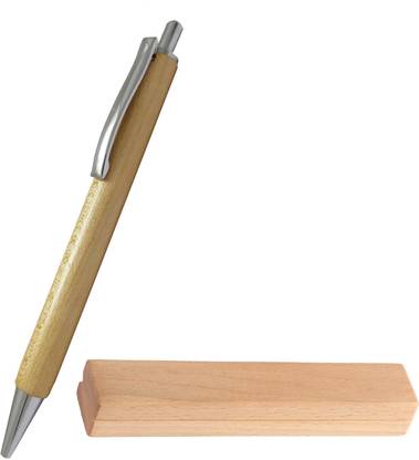 K K CROSI Real Wood Click Mechanism Ball Pen