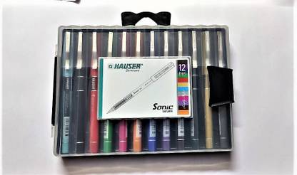 Hauser Germany SONIC GEL 12 PCS MULTI COLOR GIFT SET ASSORTED Gel Pen