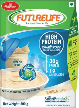 futurelife High Protein Supplement : Trans Fat Free, Rich in Fiber: BUY 2 GET 1 Shaker FREE Protein Shake