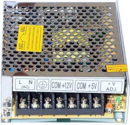 Maa-Ku MW smps power supply unit with dual DC output volt option (12v/1A) and (5v/4A) 20 Watts Computer PSU with 3 SATA Cables