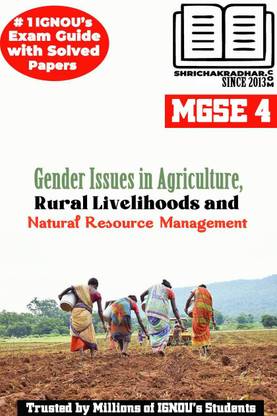 IGNOU MGSE 4 Solved Guess Papers Pdf From IGNOU Study Material/Books (Gender Issues In Agriculture, Rural Livelihoods And Natural Resource Management) For Exam Preparation (Latest Syllabus) IGNOU MAGD