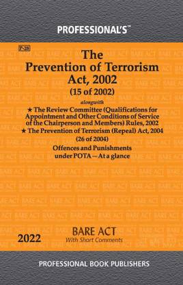 Prevention Of Terrorism Act, 2002 Alongwith Rules & Acts