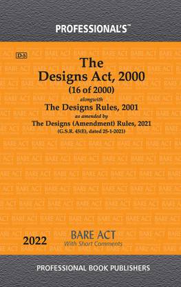 Designs Act, 2000 Alongwith Designs Rules, 2001