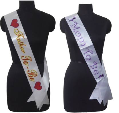 Atpata Funky Baby Shower Sash Combo2