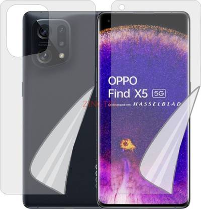ZINGTEL Front and Back Screen Guard for OPPO FIND X5 5G (Edge To Edge TPU Full Coverage)