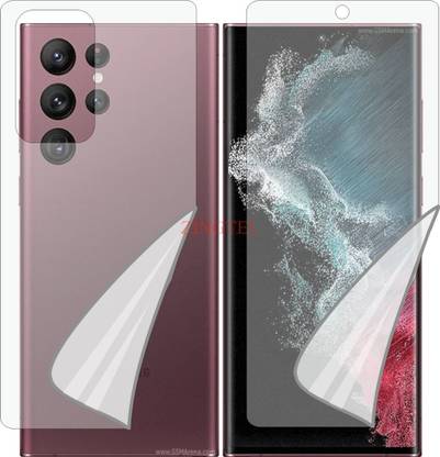 ZINGTEL Front and Back Screen Guard for Samsung Galaxy S22 Ultra (Edge To Edge TPU Full Coverage)