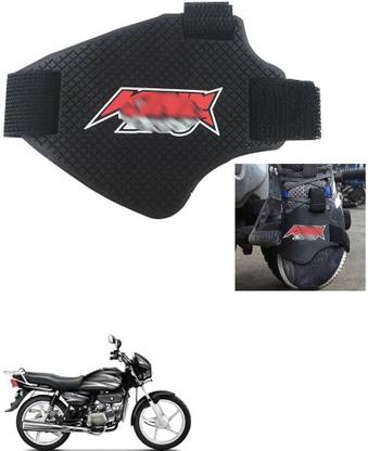 Qiisx Antiskid Boot Protector Rubber Gear Shifter Guards for Hero Splendor Plus Silicone Black Boots Shoe Cover