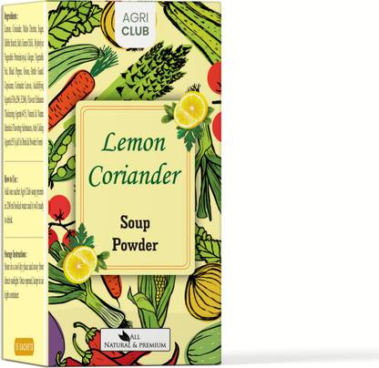 AGRI CLUB Instant Lemon Coriander Soup Powder 15 Sachets(each 15 gm)