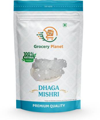 Grocery Planet Dhaga Mishri / Crystal Sweet Candy / Thread Crystal Sugar / Kunja Mishri / Dora Mish Sugar
